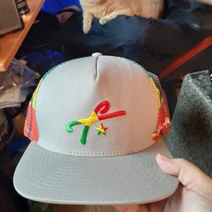 Grace Folly Trucker Hat for Men & Women. Snapback Mesh Caps-Rasta